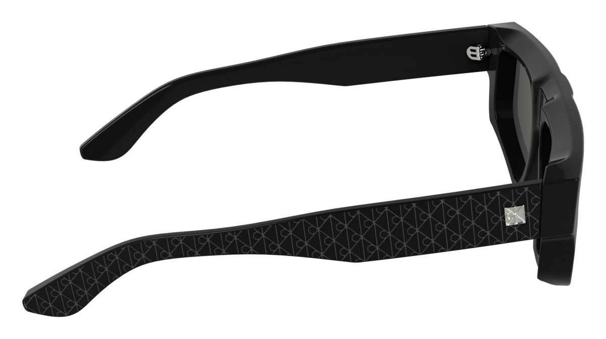 Sunglasses Calvin Klein CK25539S (001) color black shape rectangle lenses solid smoke