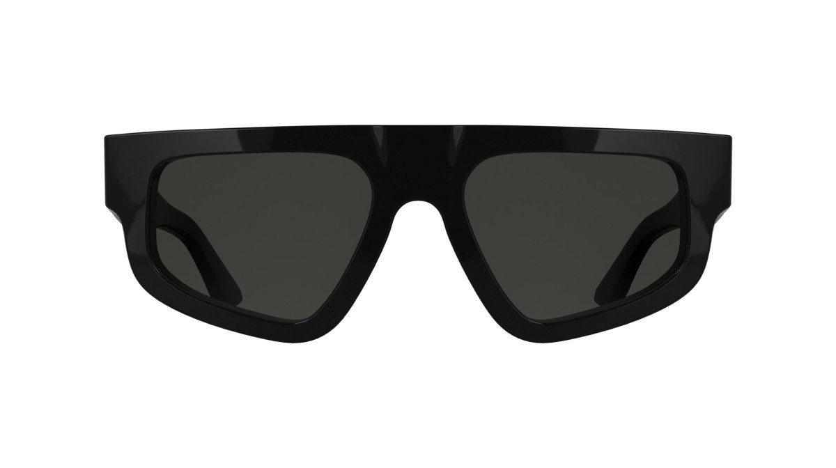 Sunglasses Calvin Klein CK25539S (001) color black shape rectangle lenses solid smoke