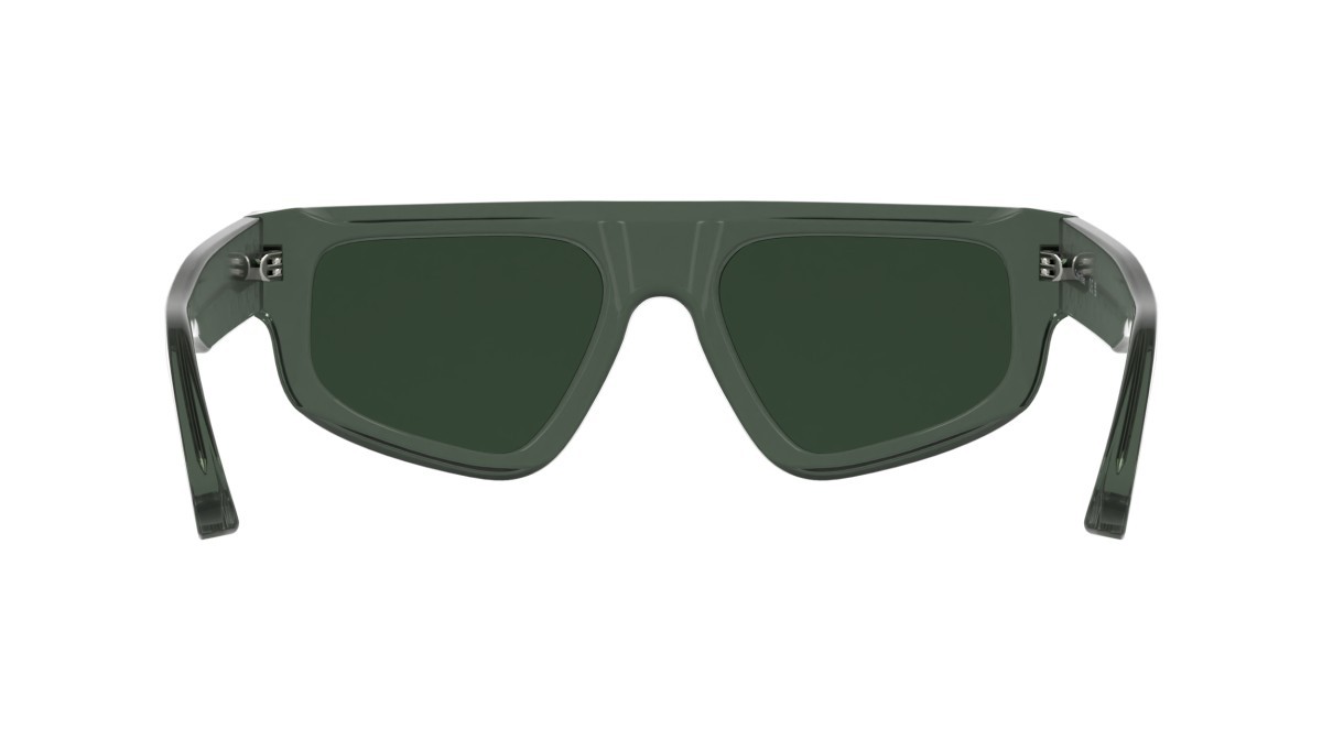 Sunglasses Calvin Klein CK25539S (300) color transparent green shape rectangle lenses solid green