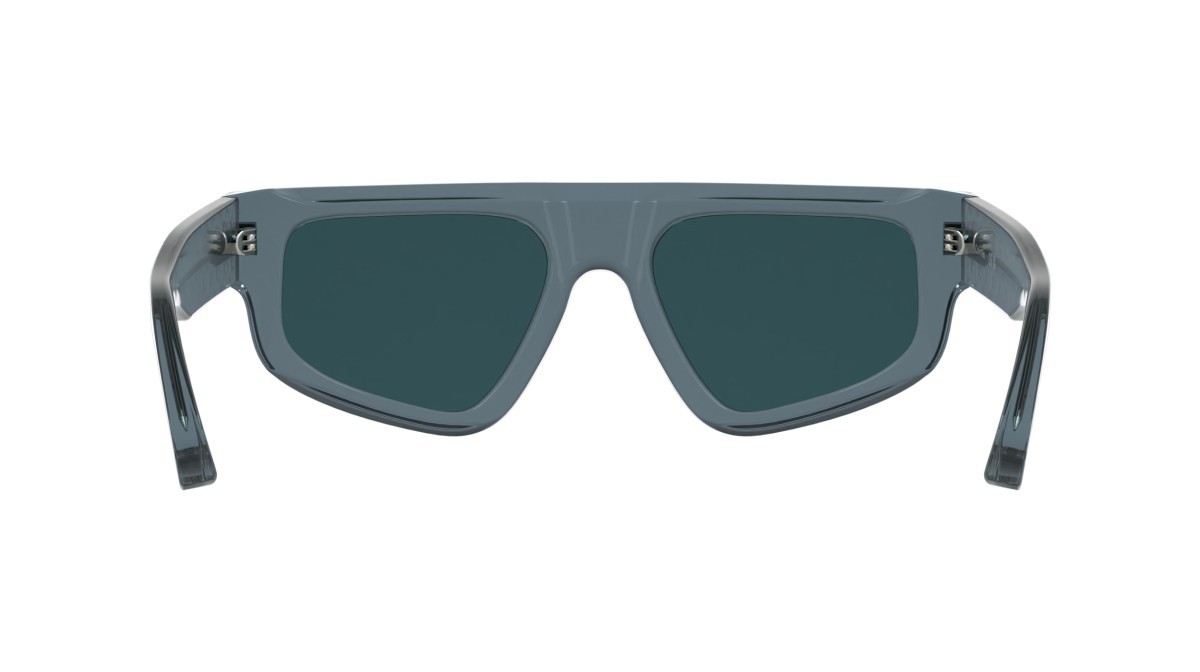 Sunglasses Calvin Klein CK25539S (400) color transparent blue shape rectangle lenses solid blue