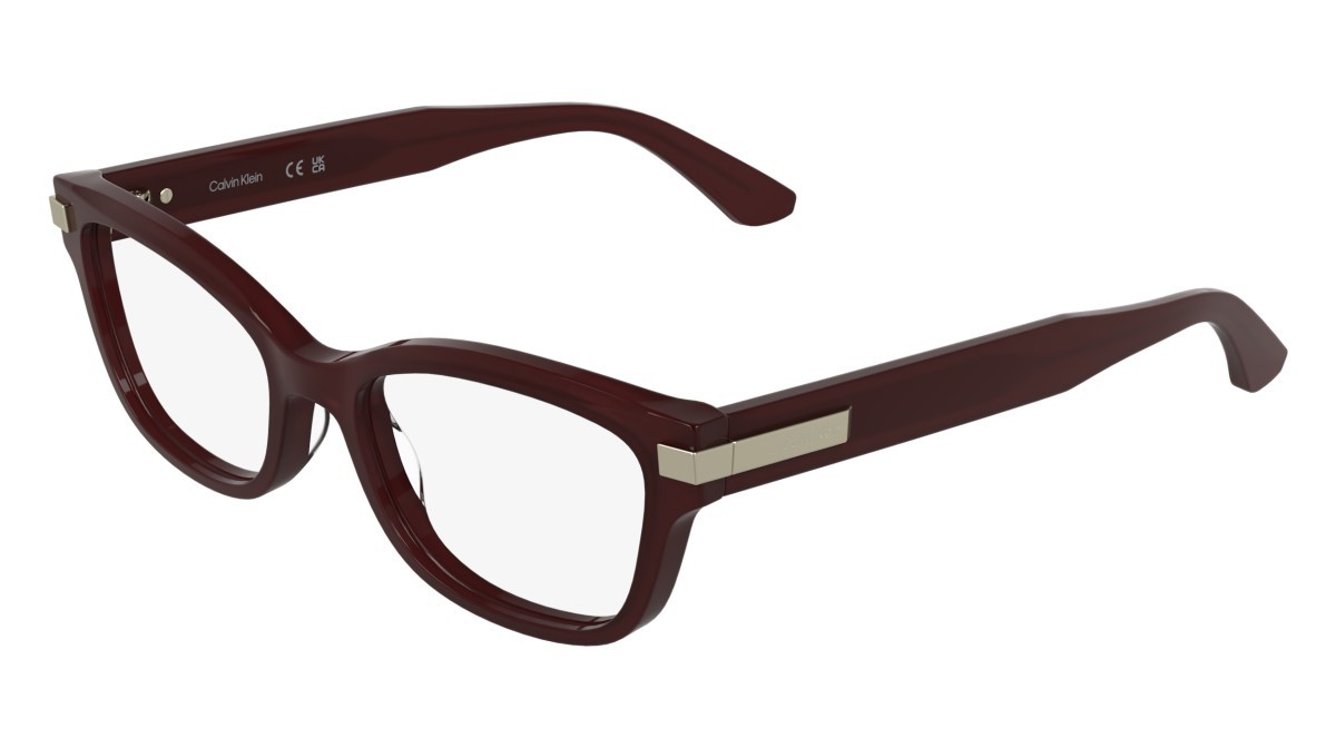 Eyeglasses Calvin Klein CK25541 (605) color opaline burgundy shape cat eye 