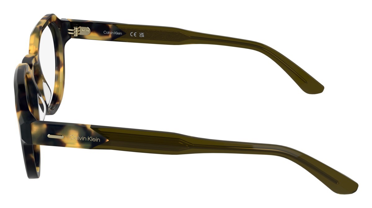 Occhiali da vista Calvin Klein CK25545 (242) colore yellow havana forma pantos 