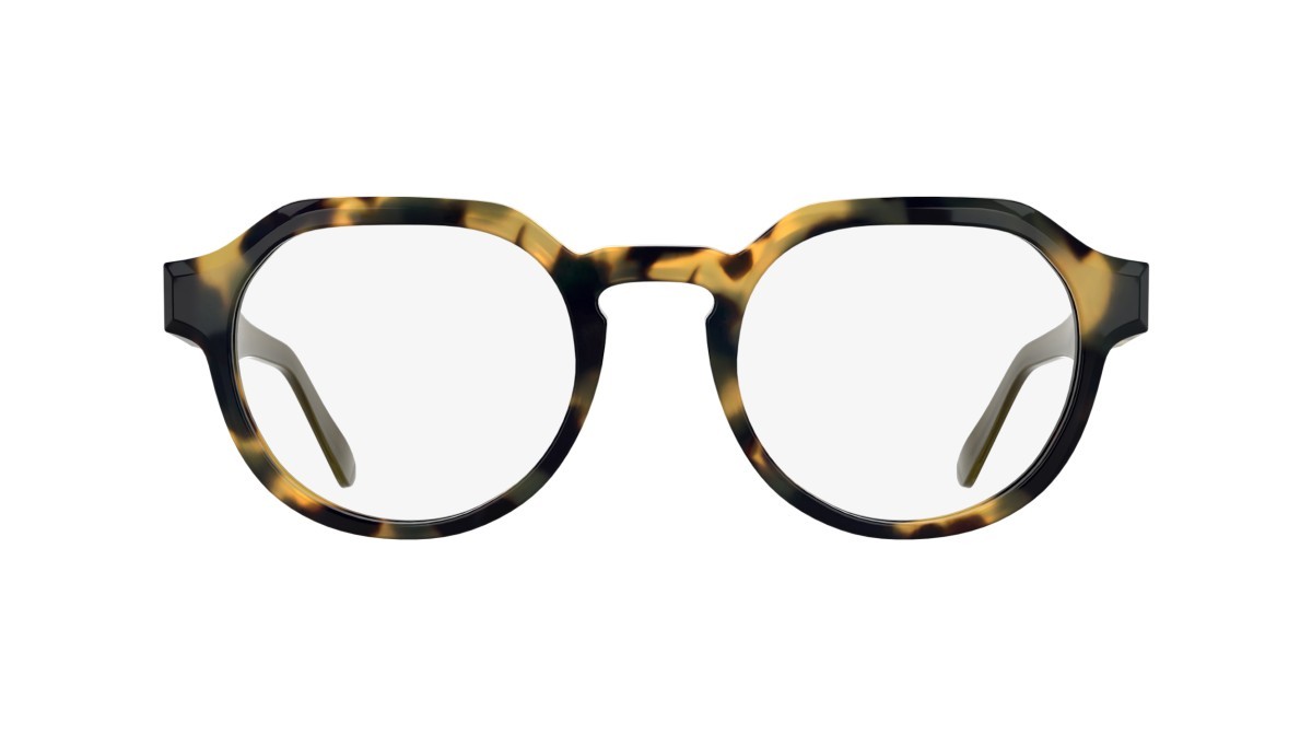 Occhiali da vista Calvin Klein CK25545 (242) colore yellow havana forma pantos 