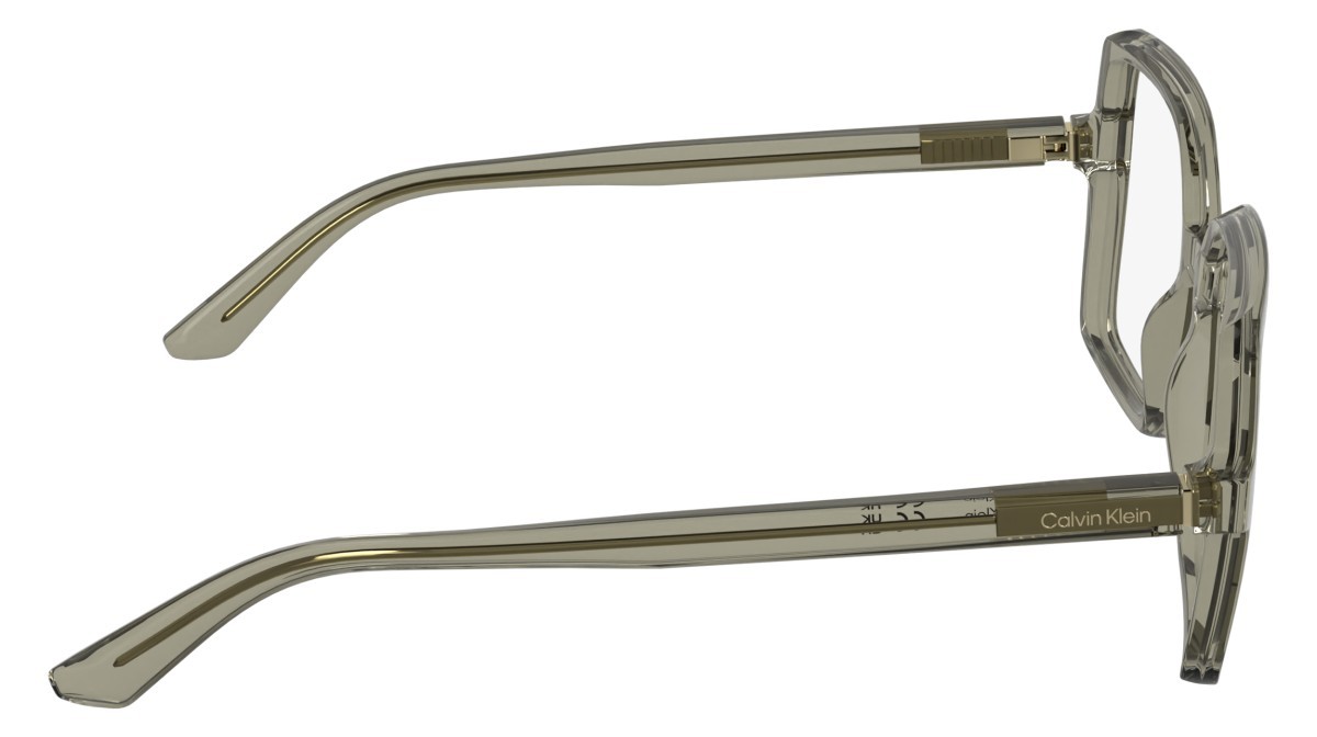 Eyeglasses Calvin Klein CK25547 (200) color transparent brown shape rectangle 