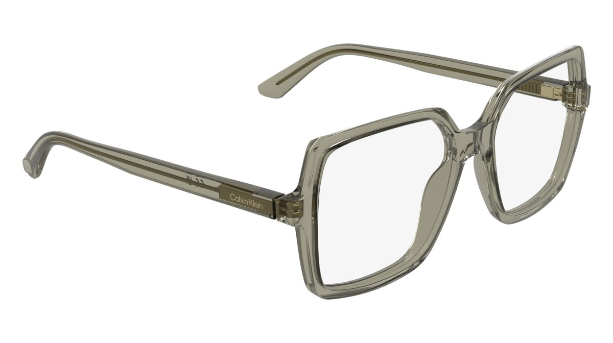 Eyeglasses Calvin Klein CK25547 (200) color transparent brown shape rectangle 