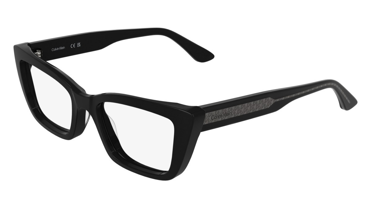 Eyeglasses Calvin Klein CK25549 (001) color black shape cat eye 
