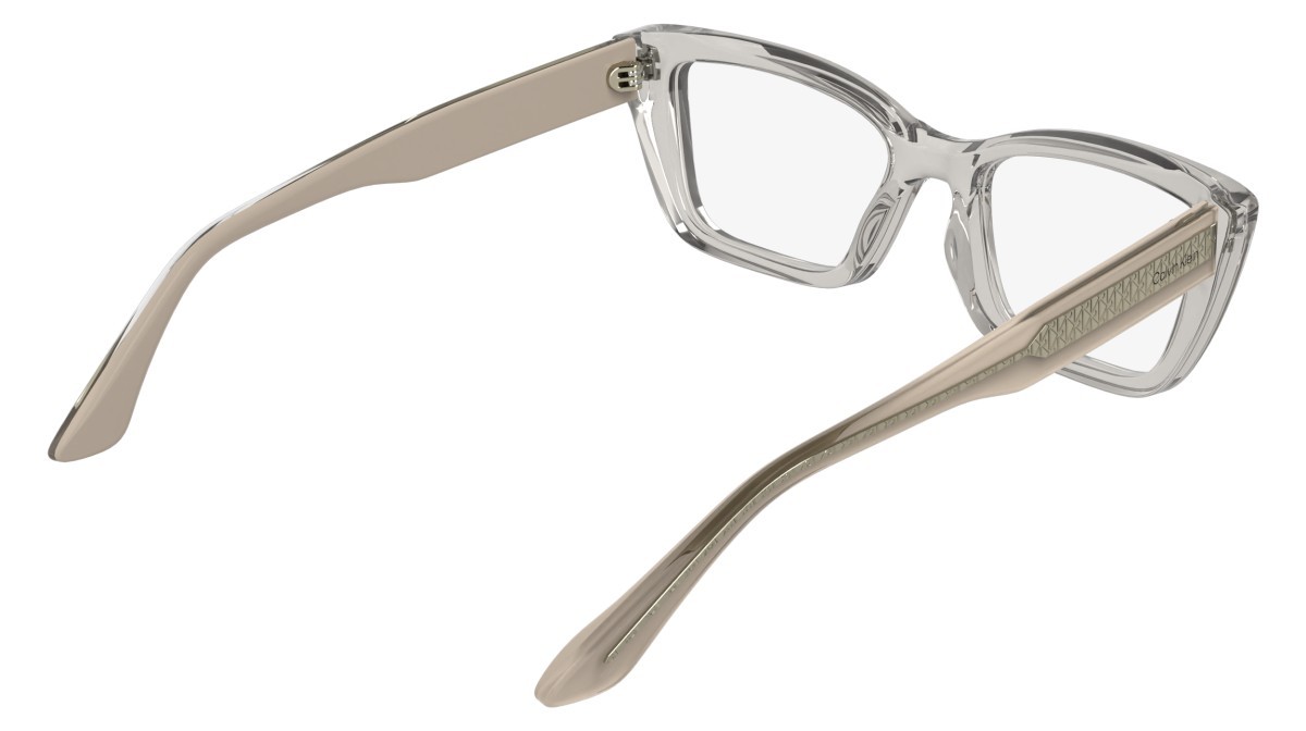 Occhiali da vista Calvin Klein CK25549 (601) colore transparent rose forma cat eye 