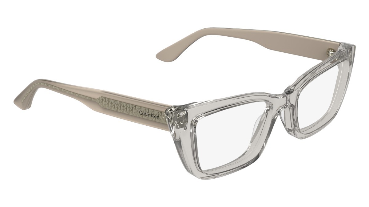 Occhiali da vista Calvin Klein CK25549 (601) colore transparent rose forma cat eye 