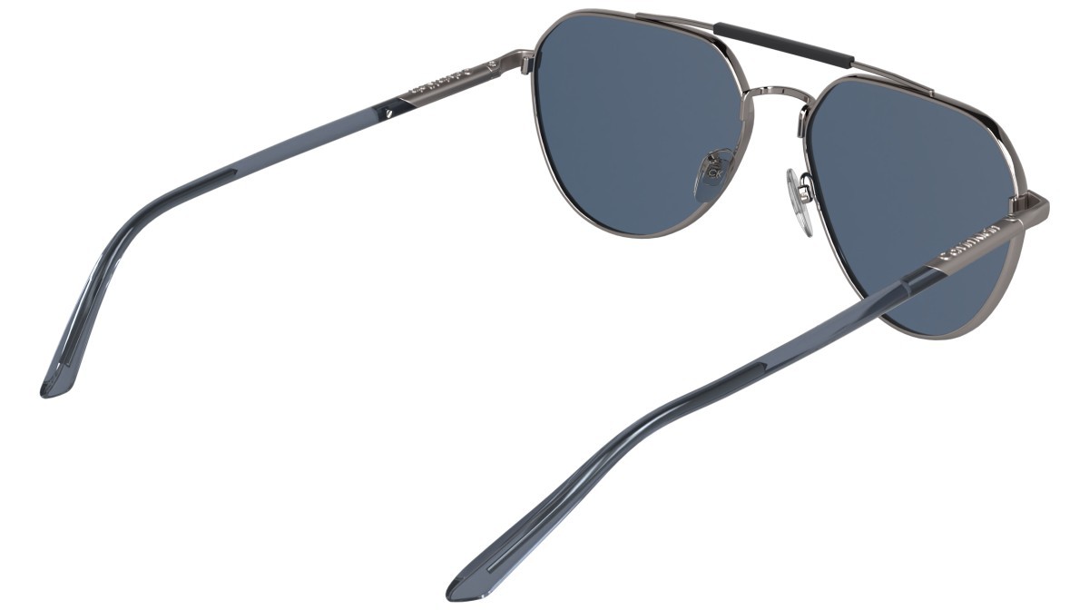 Sunglasses Calvin Klein CK26100S (071) color light gun shape aviator lenses solid blue
