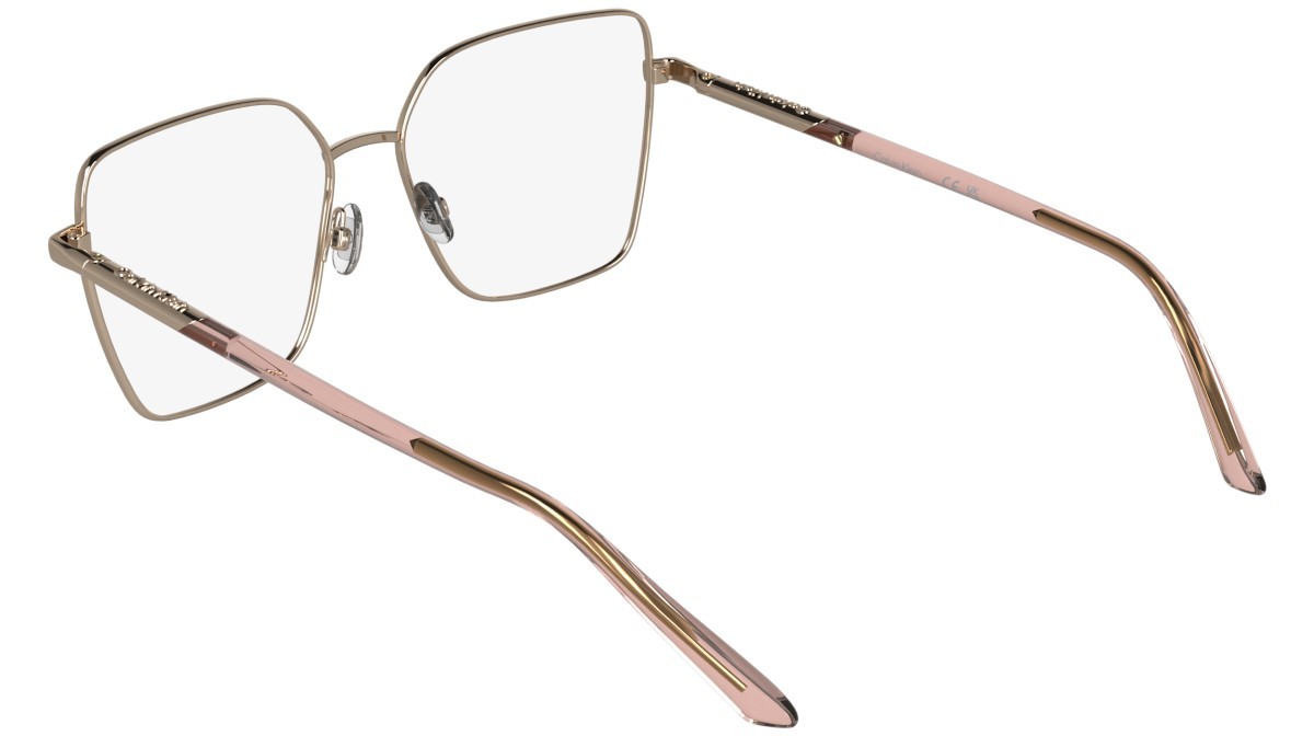 Brillen Calvin Klein CK26102 (770) farbe rose gold form schmetterling 