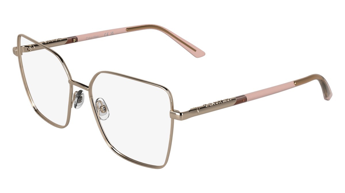 Brillen Calvin Klein CK26102 (770) farbe rose gold form schmetterling 