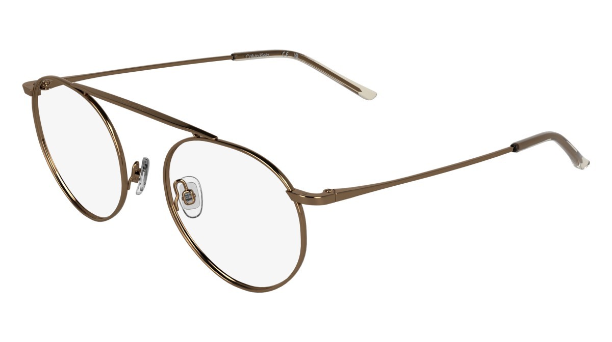 Eyeglasses Calvin Klein CK26105T (771) color amber gold shape round 