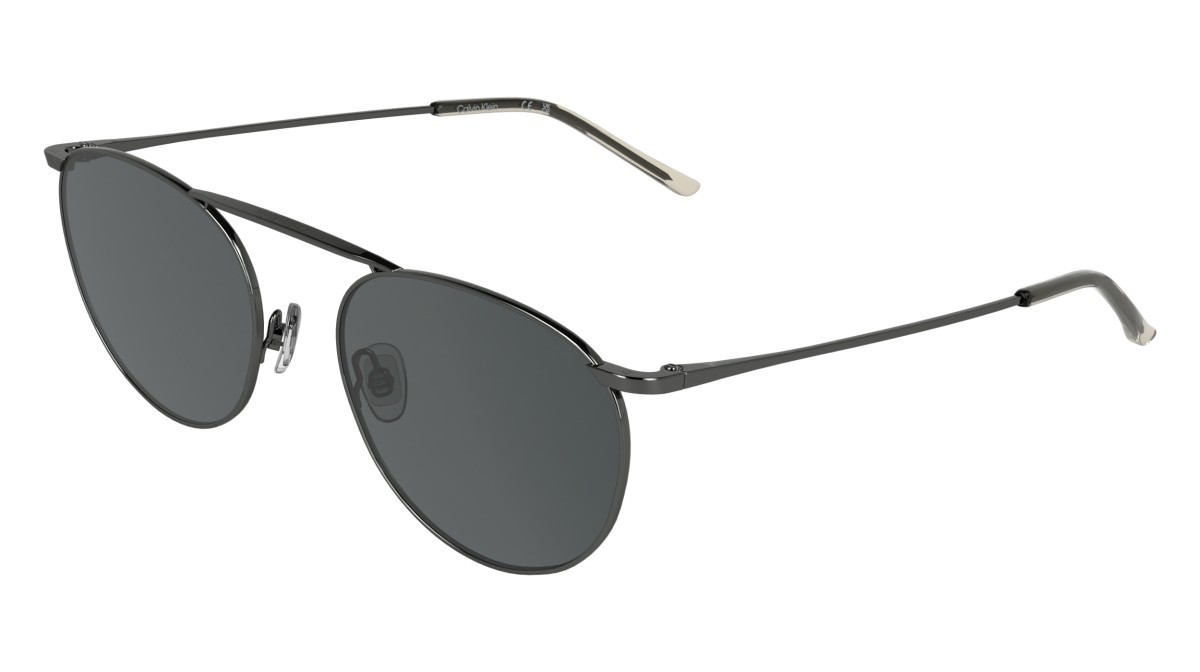 Sunglasses Calvin Klein CK26106ST (009) color dark gunmetal shape pantos lenses solid grey