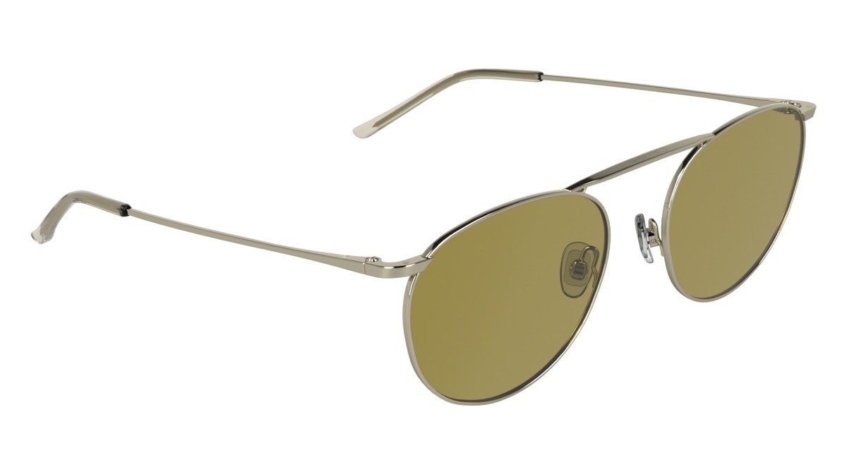 Sunglasses Calvin Klein CK26106ST (716) color light gold shape pantos lenses solid amber