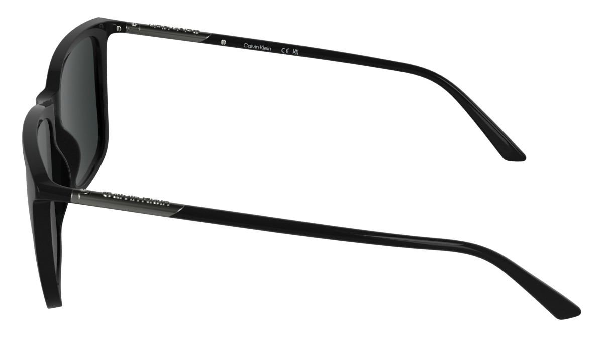 Sunglasses Calvin Klein CK26500S (001) color black shape rectangle lenses solid grey