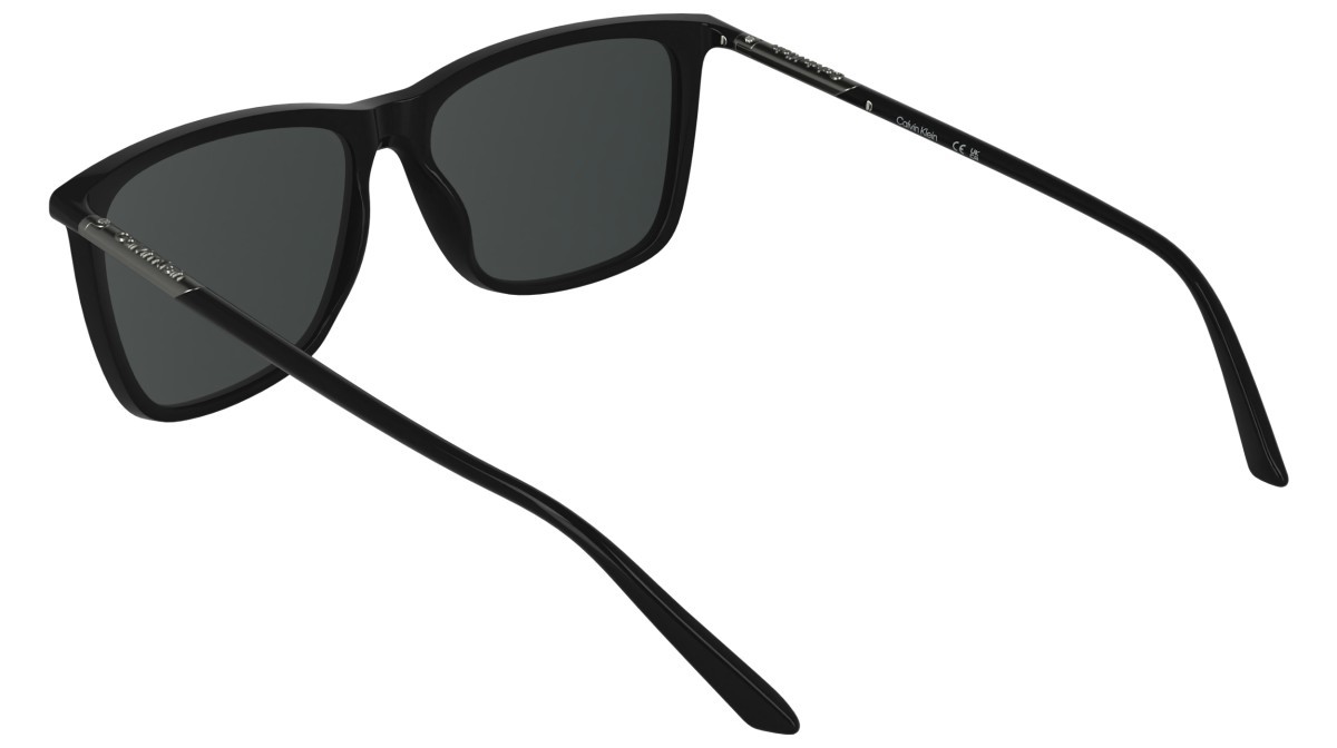 Sunglasses Calvin Klein CK26500S (001) color black shape rectangle lenses solid grey