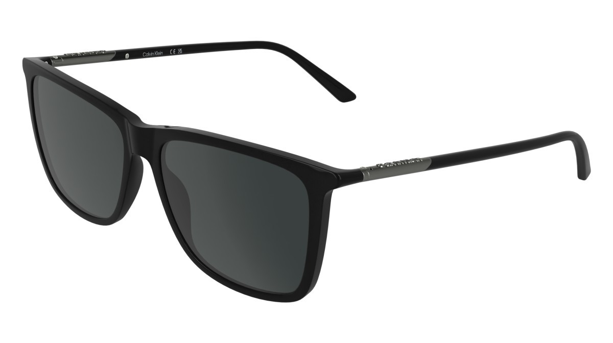 Sunglasses Calvin Klein CK26500S (001) color black shape rectangle lenses solid grey