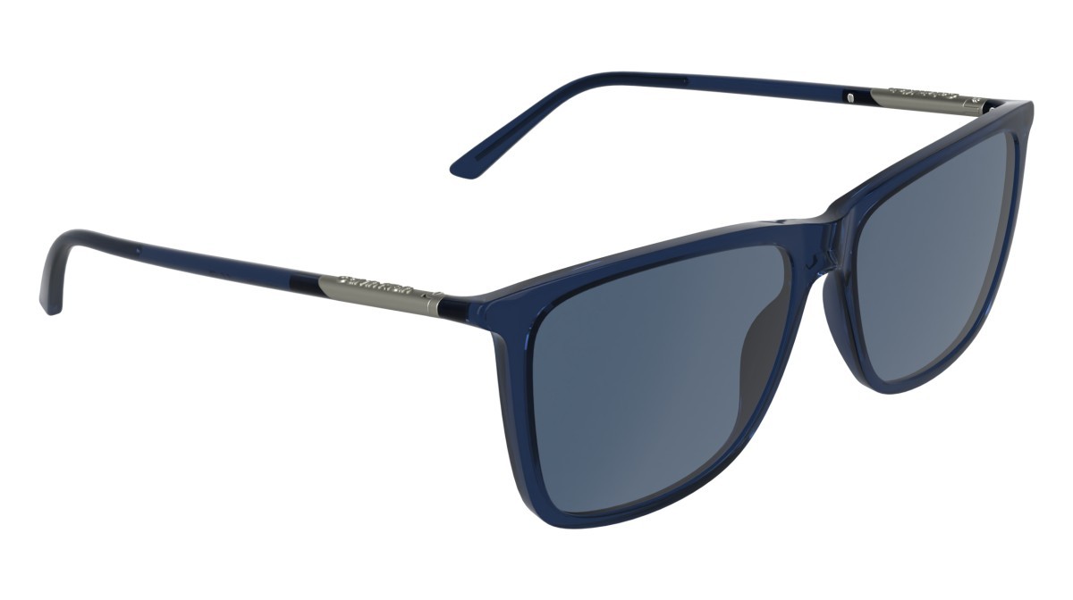 Sunglasses Calvin Klein CK26500S (400) color transparent blue shape rectangle lenses solid blue