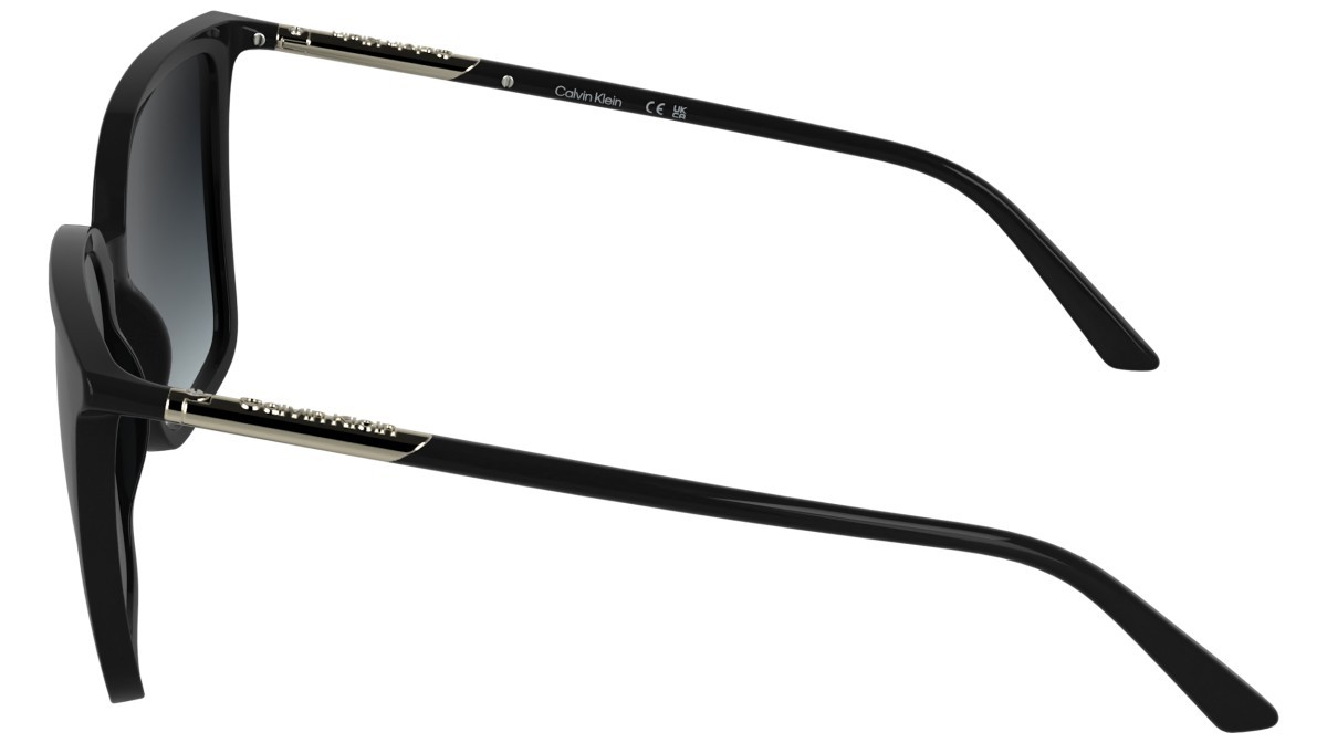 Sunglasses Calvin Klein CK26502S (001) color black shape butterfly lenses gradient smoke