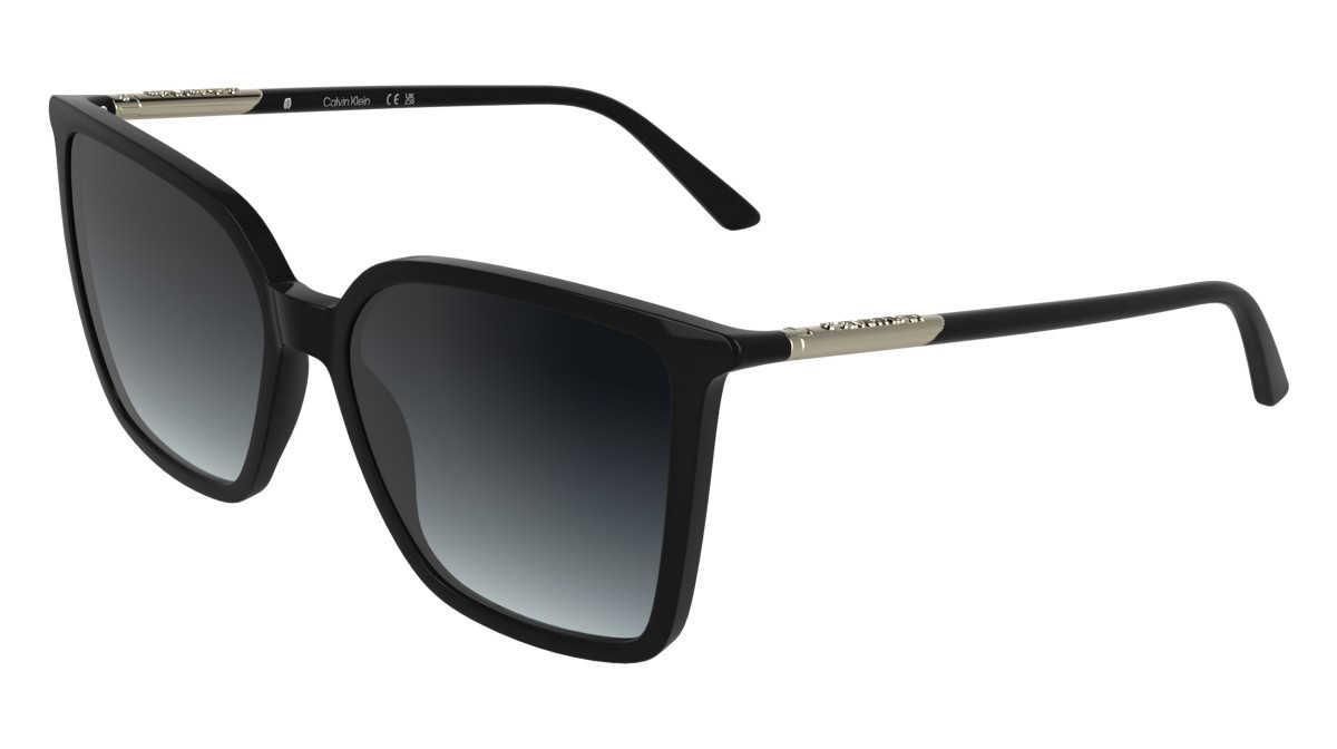 Sunglasses Calvin Klein CK26502S (001) color black shape butterfly lenses gradient smoke