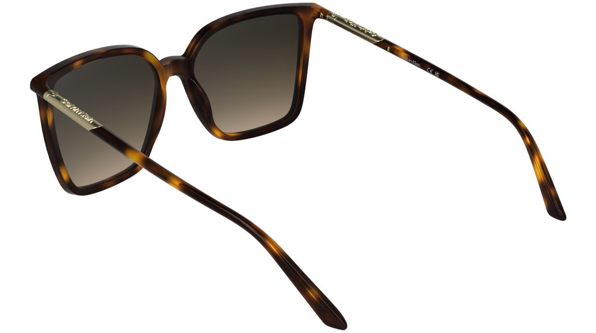 Sunglasses Calvin Klein CK26502S (240) color havana shape butterfly lenses gradient brown