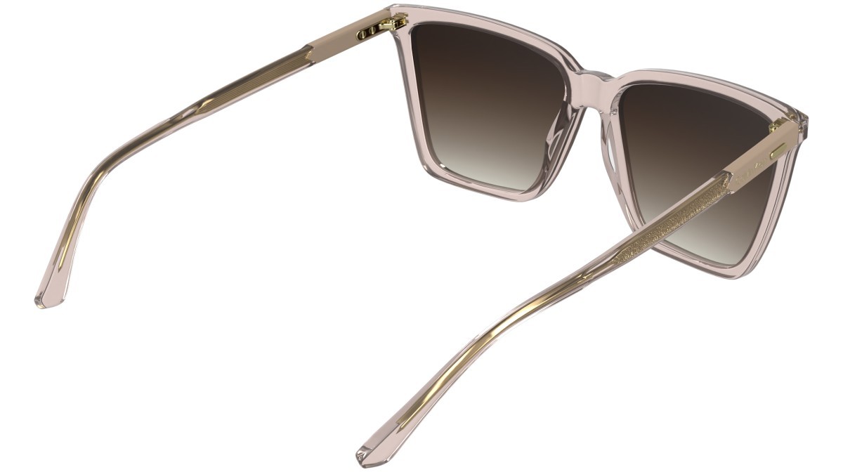 Sunglasses Calvin Klein CK26506S (272) color transparent nude shape butterfly lenses gradient brown