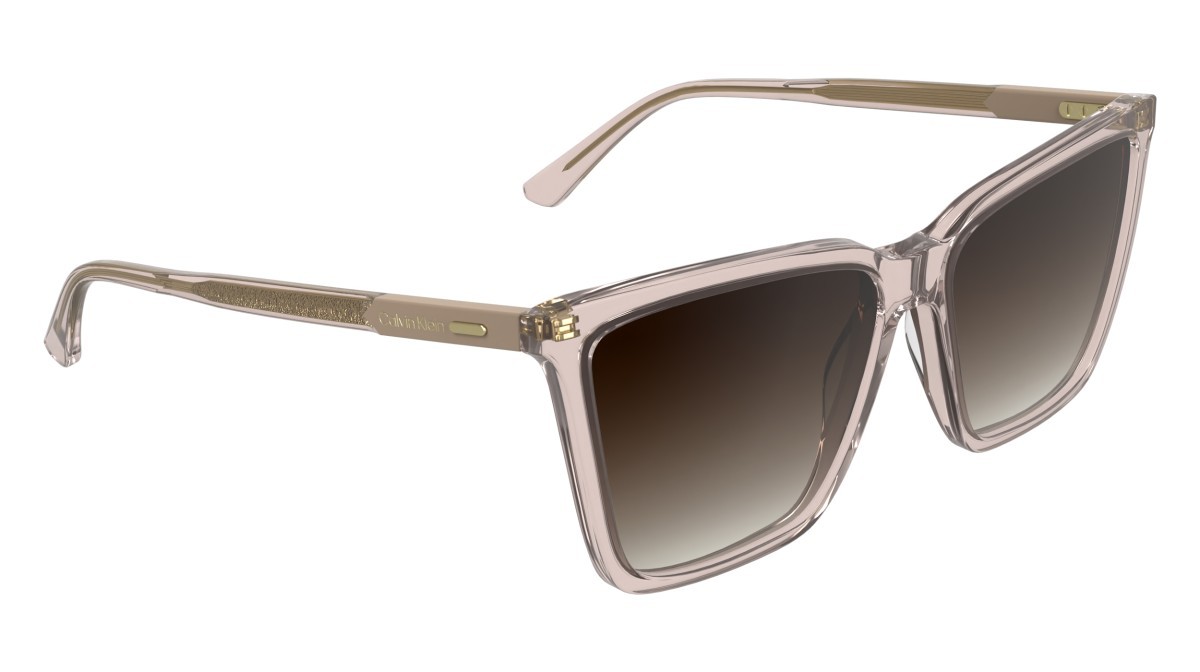 Sunglasses Calvin Klein CK26506S (272) color transparent nude shape butterfly lenses gradient brown