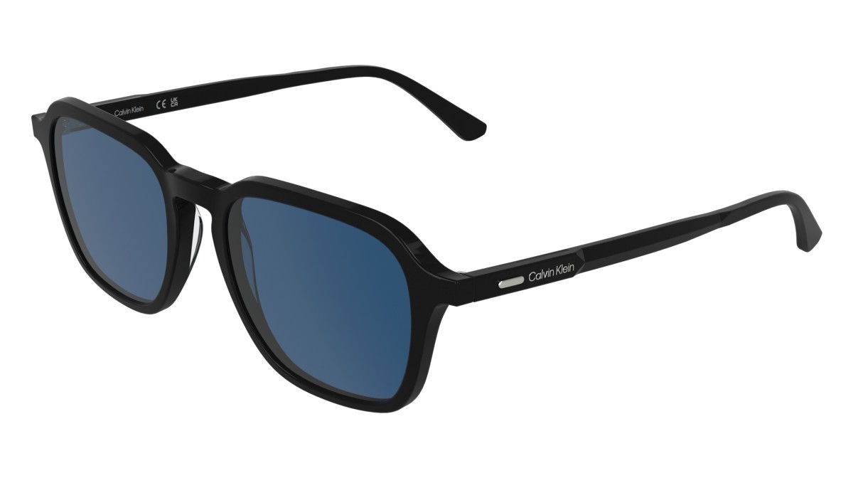 Sunglasses Calvin Klein CK26507S (004) color black/blue shape rectangle lenses solid blue
