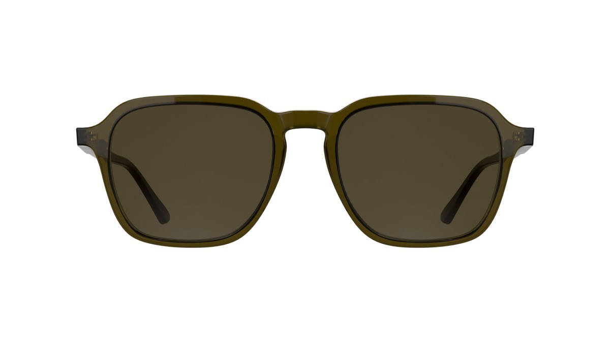 Sunglasses Calvin Klein CK26507S (330) color transparent khaki shape rectangle lenses solid brown