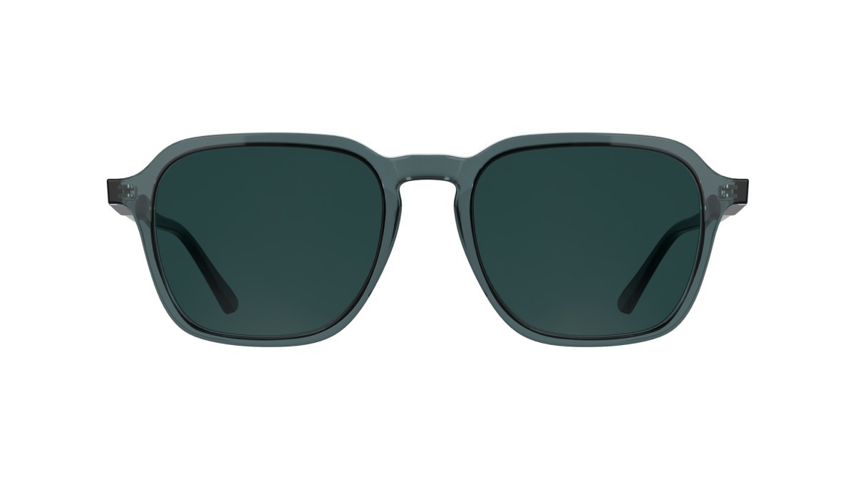 Sunglasses Calvin Klein CK26507S (400) color transparent blue shape rectangle lenses solid petrol