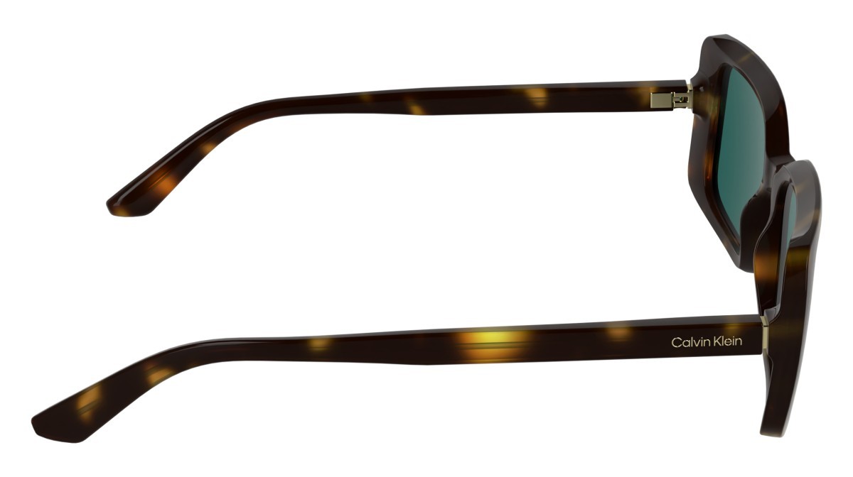 Sonnenbrillen Calvin Klein CK26508S (240) farbe havana form rechteckig gläser solid petrol