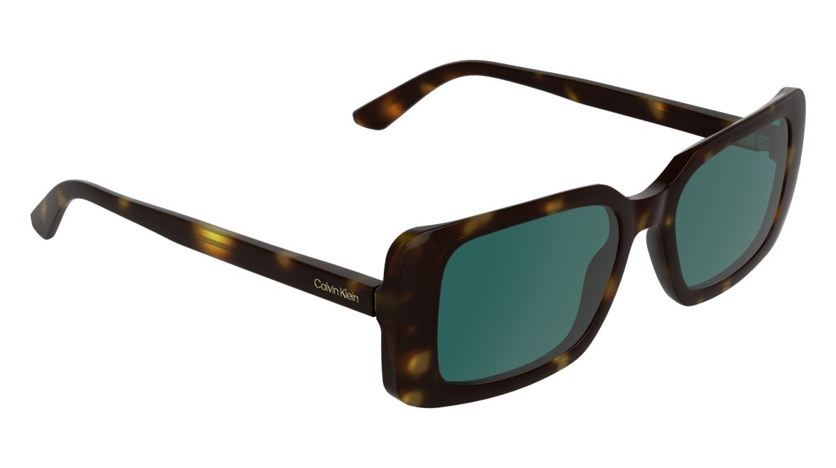 Sonnenbrillen Calvin Klein CK26508S (240) farbe havana form rechteckig gläser solid petrol
