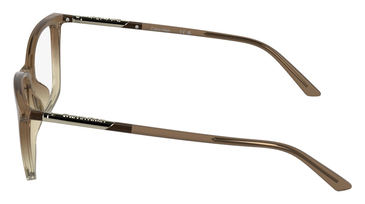 Eyeglasses Calvin Klein CK26509 (200) color transparent gradient brown shape cat eye 