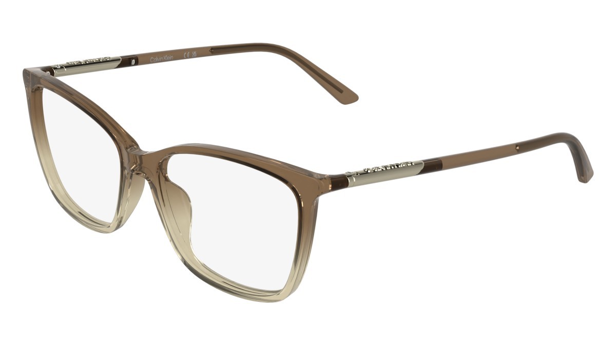 Eyeglasses Calvin Klein CK26509 (200) color transparent gradient brown shape cat eye 