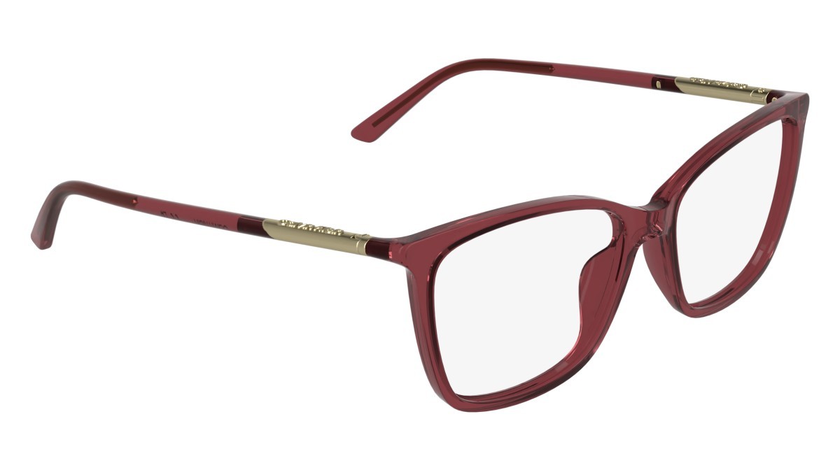 Eyeglasses Calvin Klein CK26509 (605) color transparent burgundy shape cat eye 