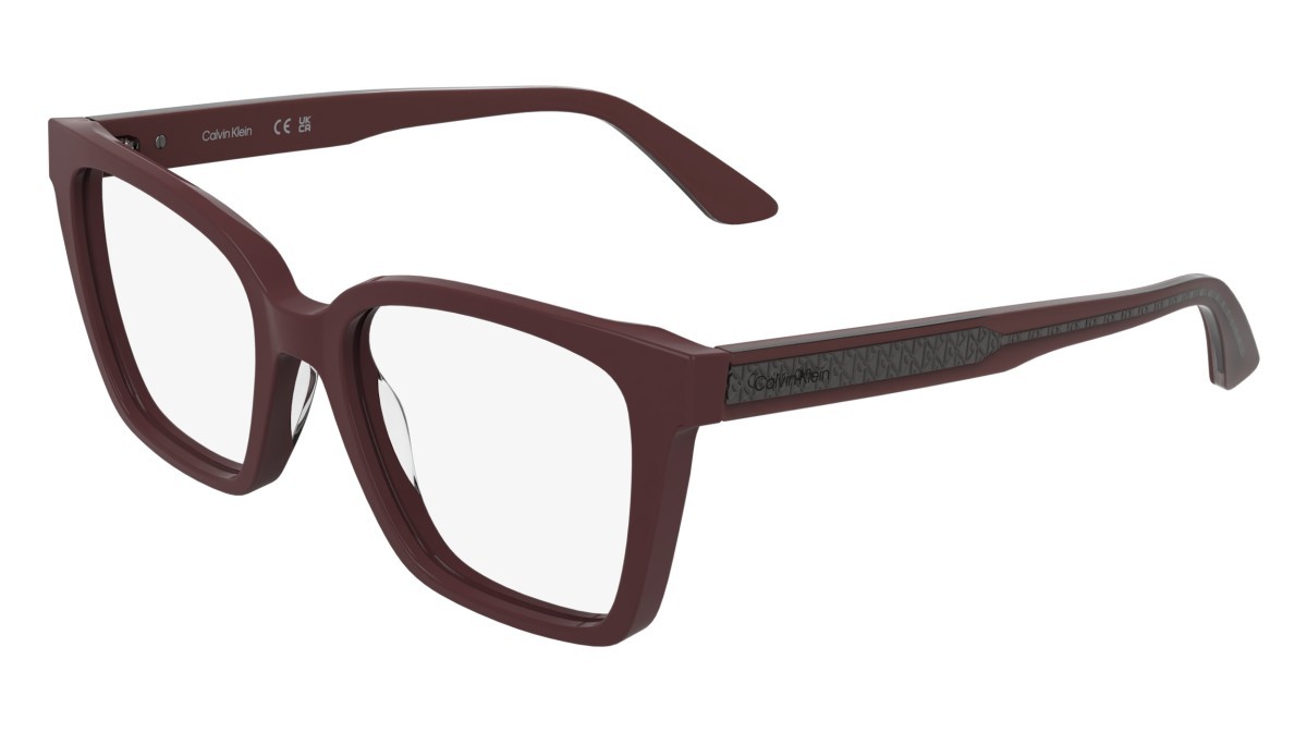 Eyeglasses Calvin Klein CK26512 (605) color burgundy shape butterfly 