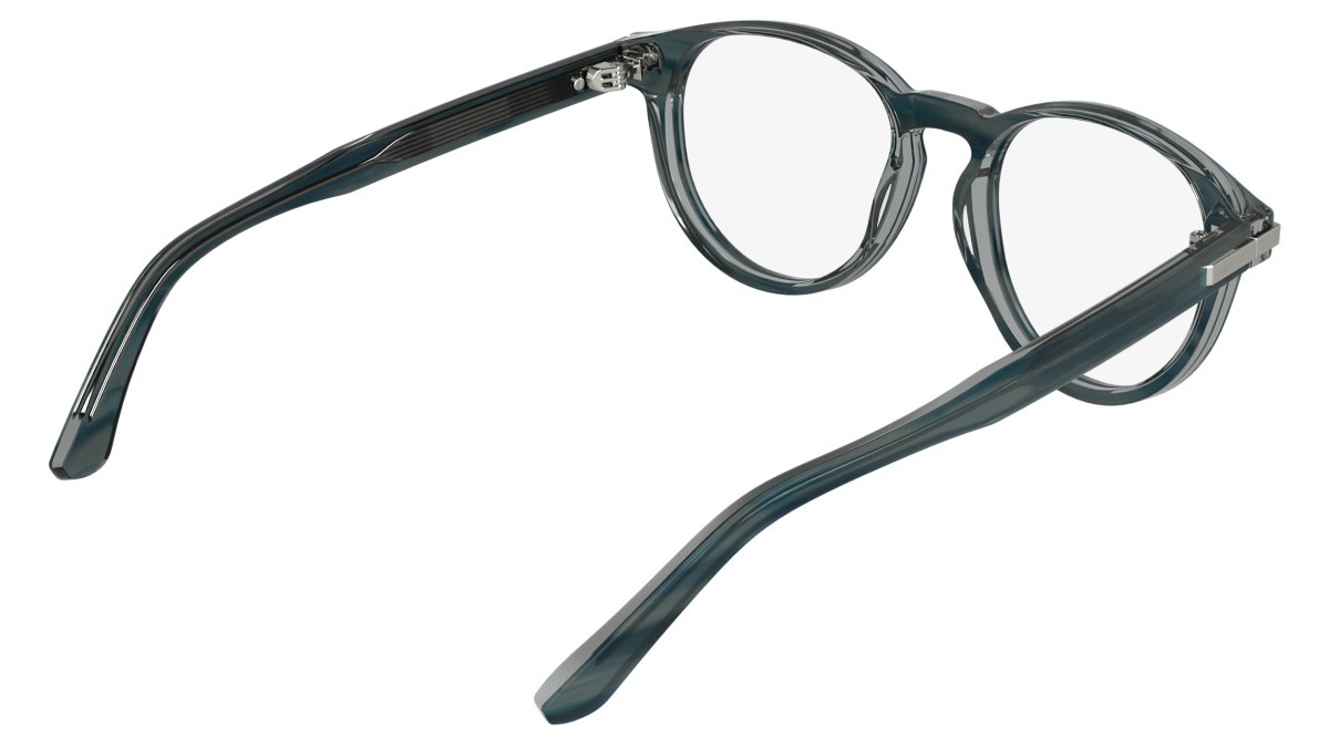 Eyeglasses Calvin Klein CK26513 (417) color transparent striped blue shape round 
