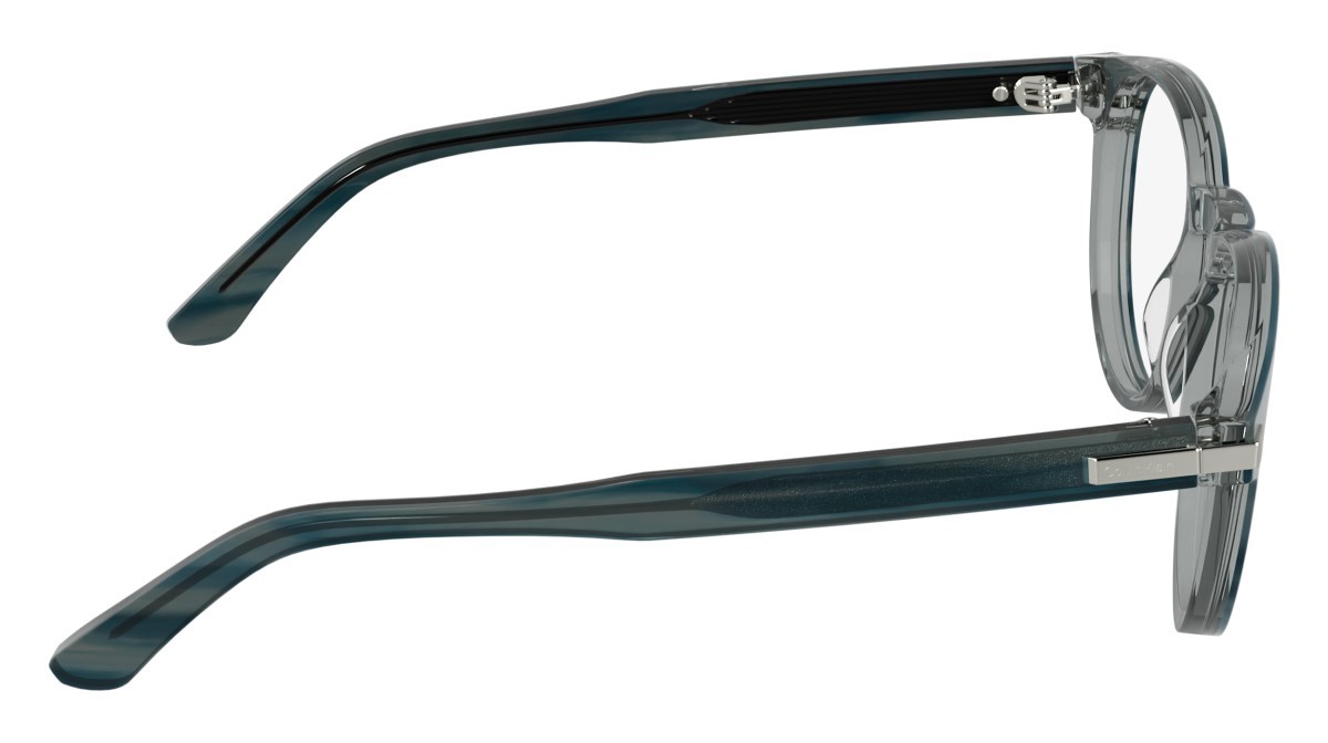 Eyeglasses Calvin Klein CK26513 (417) color transparent striped blue shape round 