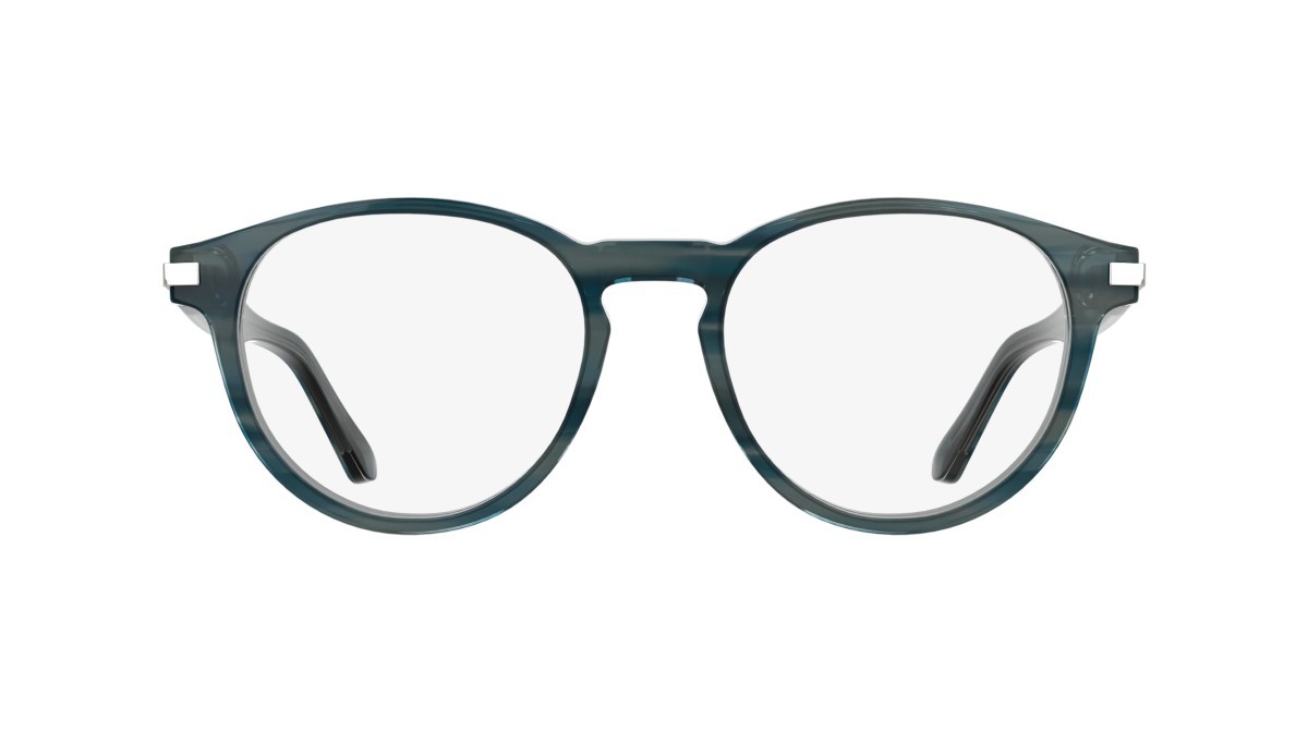 Eyeglasses Calvin Klein CK26513 (417) color transparent striped blue shape round 