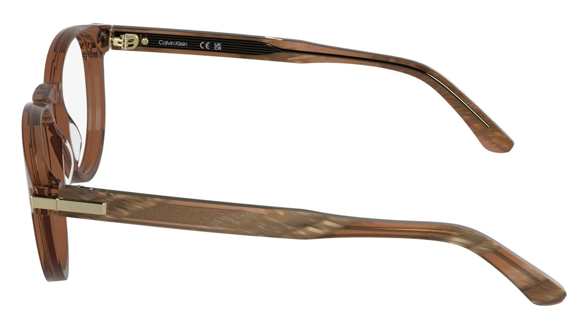 Eyeglasses Calvin Klein CK26513 (618) color transparent brick shape round 
