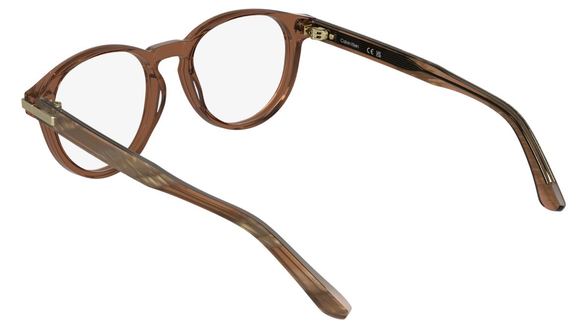 Eyeglasses Calvin Klein CK26513 (618) color transparent brick shape round 