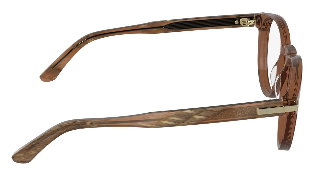 Eyeglasses Calvin Klein CK26513 (618) color transparent brick shape round 
