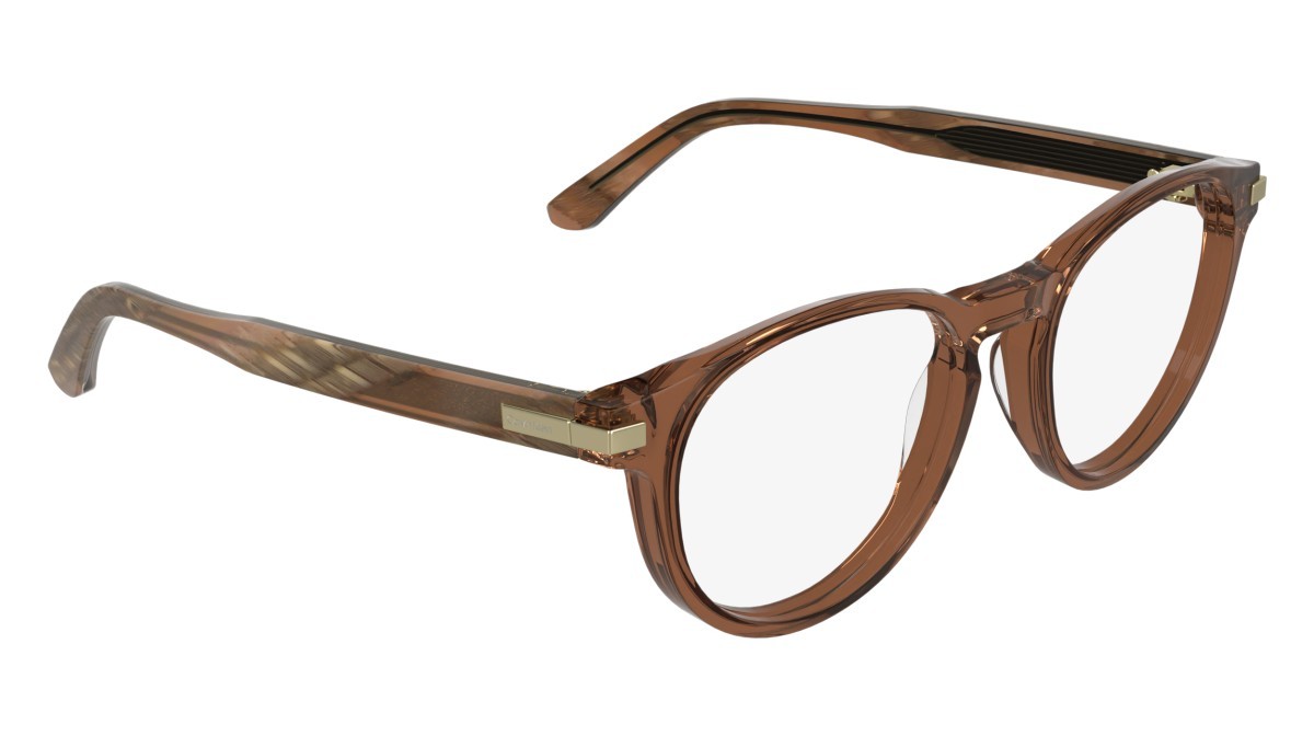 Eyeglasses Calvin Klein CK26513 (618) color transparent brick shape round 