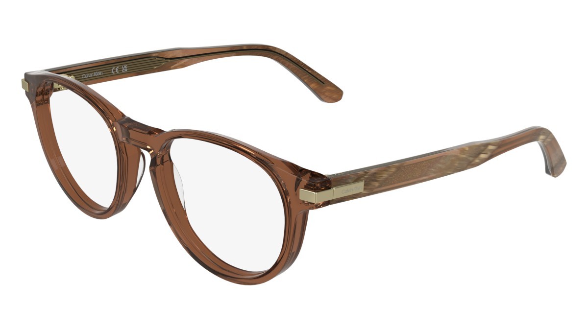 Eyeglasses Calvin Klein CK26513 (618) color transparent brick shape round 