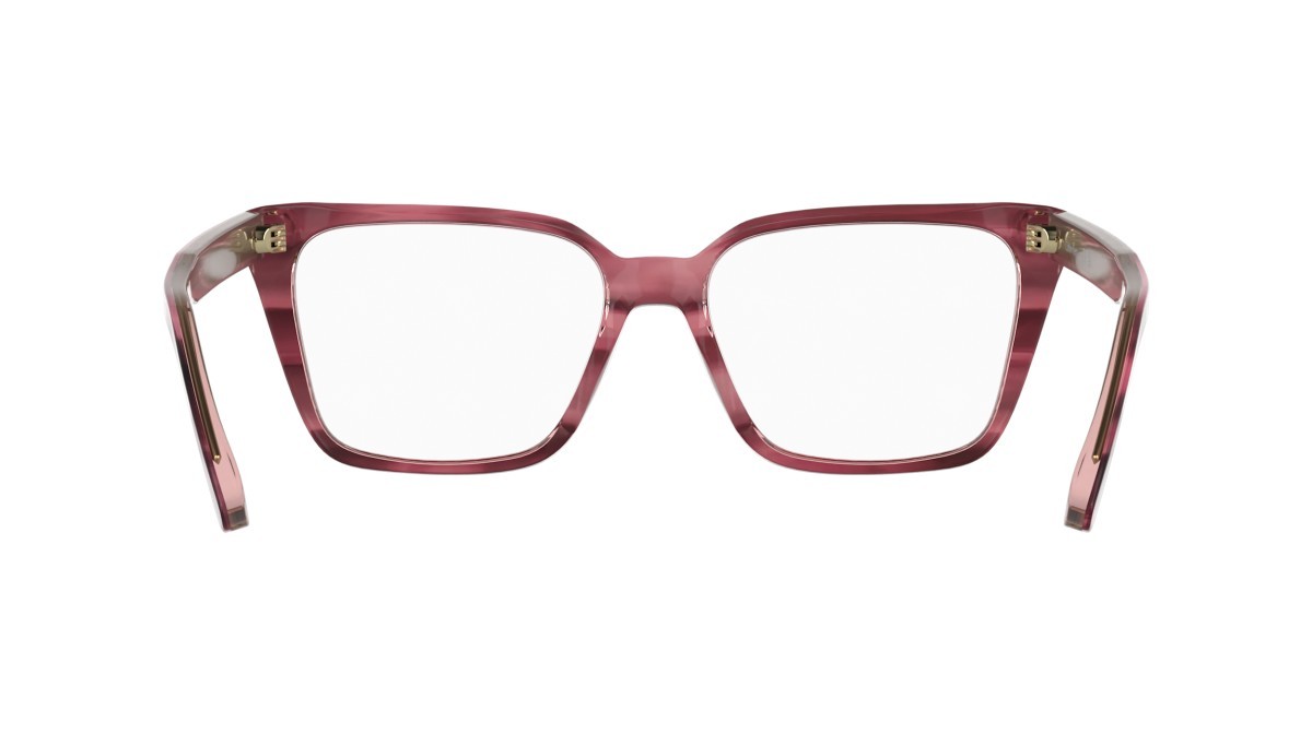 Eyeglasses Calvin Klein CK26515 (604) color transparent striped burgundy shape cat eye 