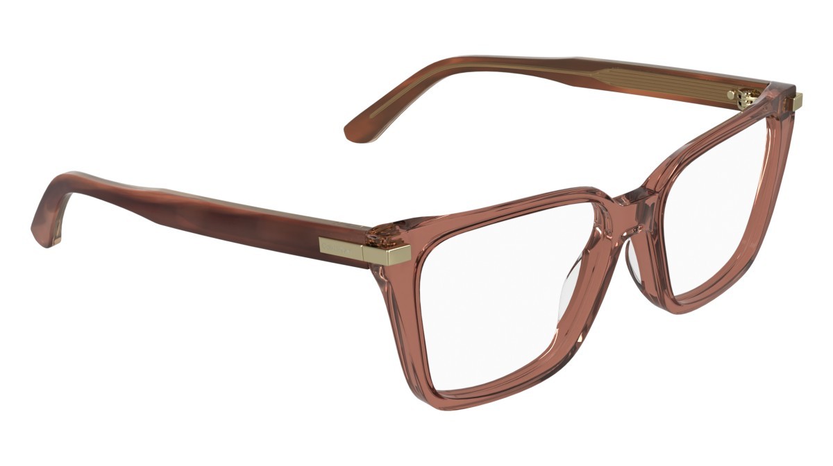Eyeglasses Calvin Klein CK26515 (618) color transparent brick shape cat eye 