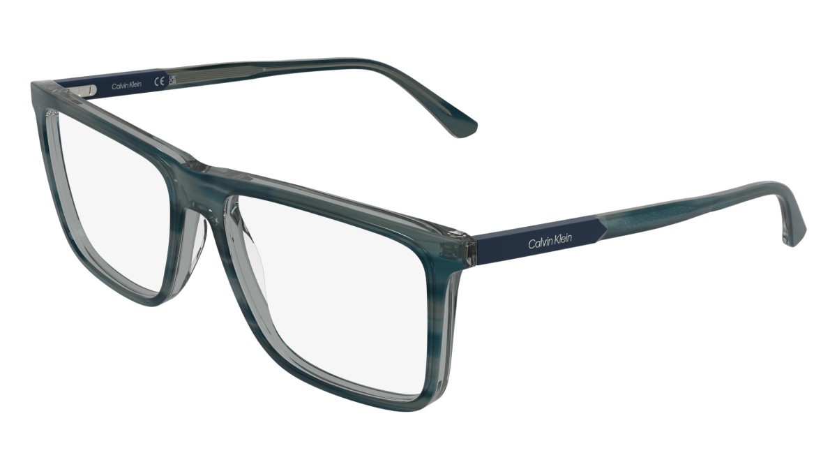 Eyeglasses Calvin Klein CK26517 (432) color striped petrol shape rectangle 