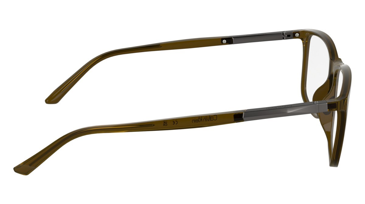Eyeglasses Calvin Klein CK5864N (261) color transparent amber shape rectangle lenses colore - 5