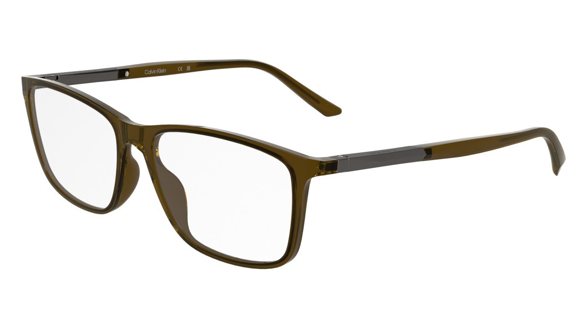 Eyeglasses Calvin Klein CK5864N (261) color transparent amber shape rectangle lenses colore - 5