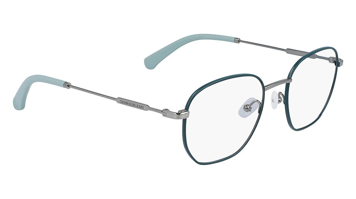 Occhiali da vista Calvin Klein Jeans CKJ20101 (431) colore satin dark teal forma rotondo 